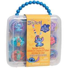 Tara Toys Stitch beads and charms on a necklace for imaginative crafting.