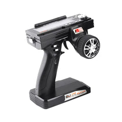 Targethobby FS-GR3E receiver side view highlighting compact design for easy installation.