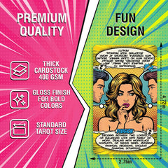 Tarotika Pop Art Deck card visual 3 emphasizes modern symbolism for creative insights.