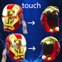 Tarrshiney helmet LED eyes switchable red and white for mood and mode.