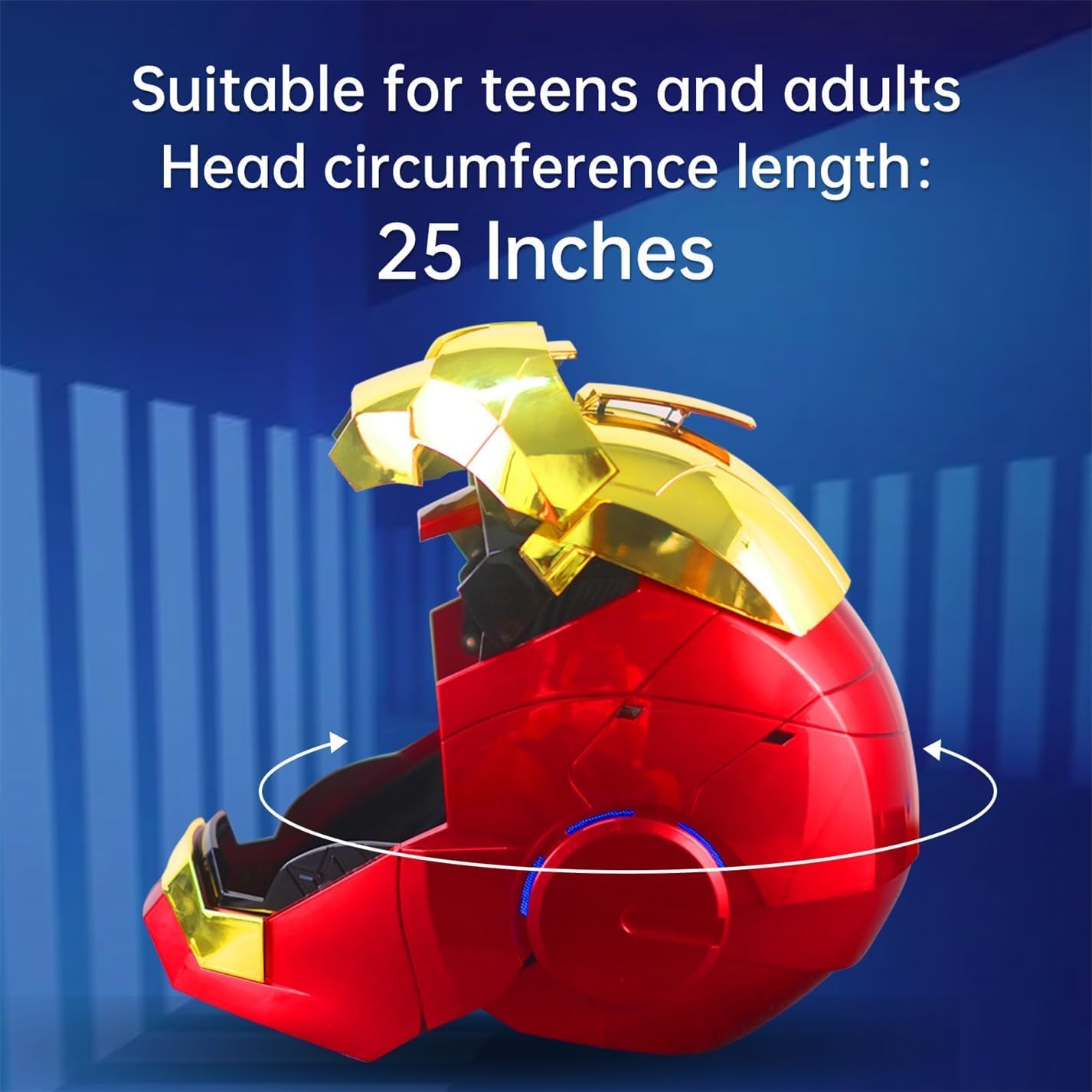 Tarrshiney helmet with voice control for hands-free operation.