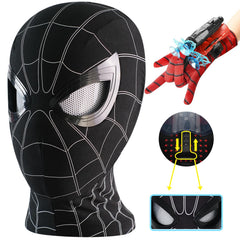 Tarrshiney Spider Hero mask front view with dramatic cosplay potential for immersive events.