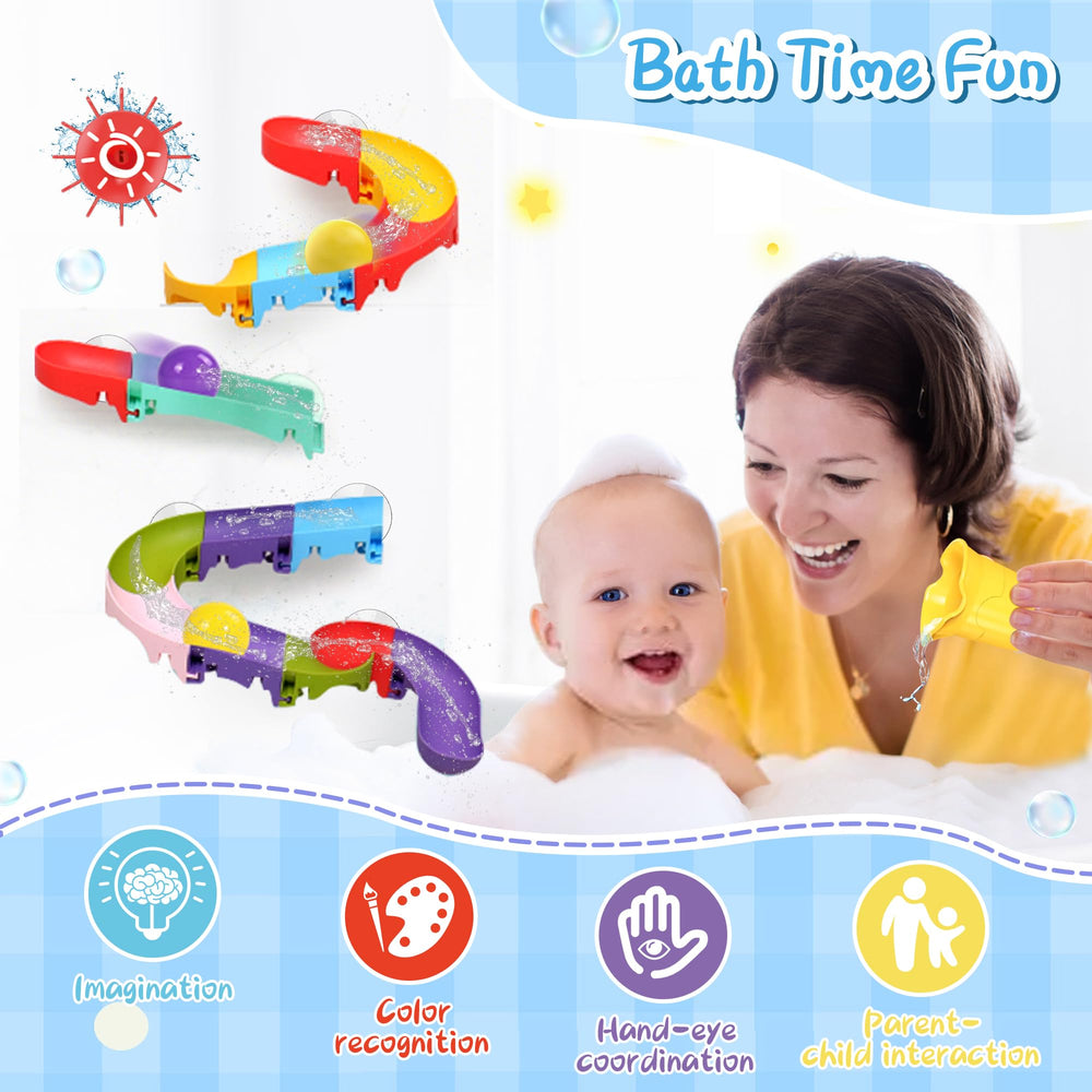 taseyok bath toys swivel wheel adds motion to the track