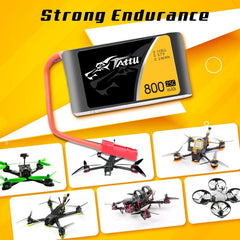 TATTU installed inside a quadcopter battery bay demonstrating quick swap convenience