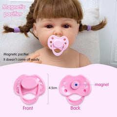TatuDoll pacifiers closeup with soft nipple design
