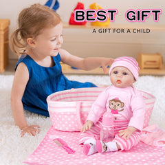 TatuDoll pink feeding bottle for nurturing role-play