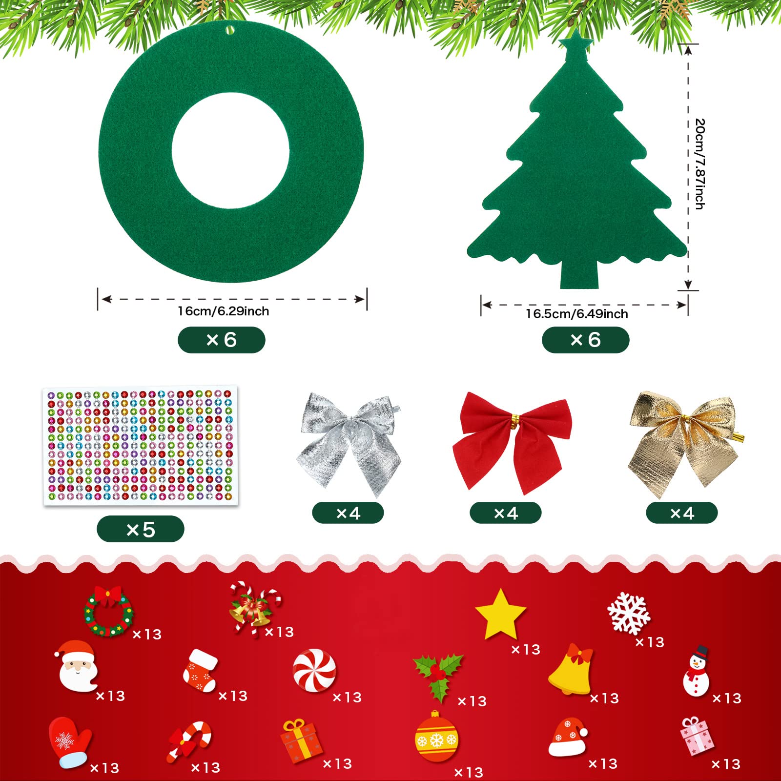 Tatuo colorful gem stickers add sparkle to ornaments and wreaths