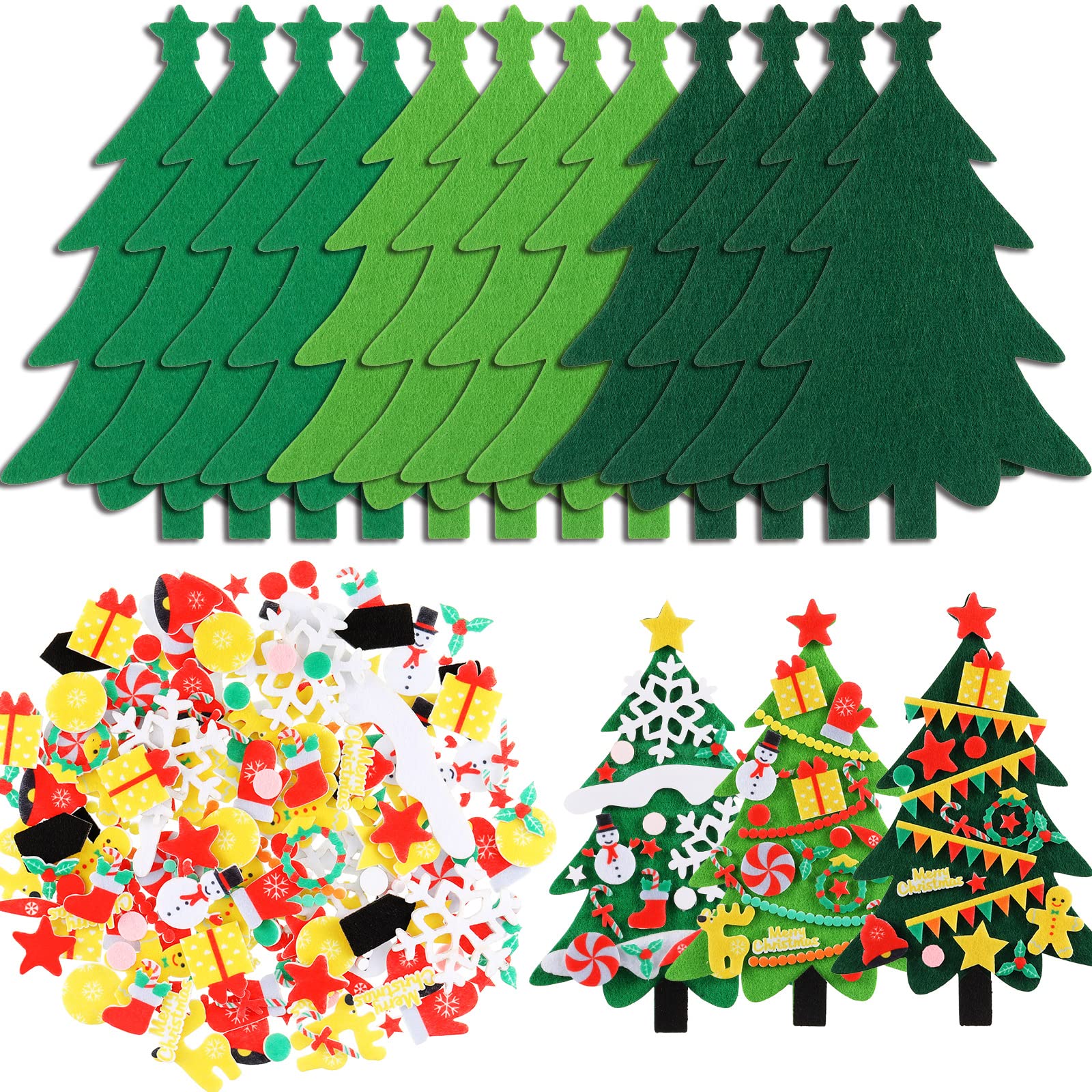 Tatuo DIY felt Christmas tree assembly for festive home decor