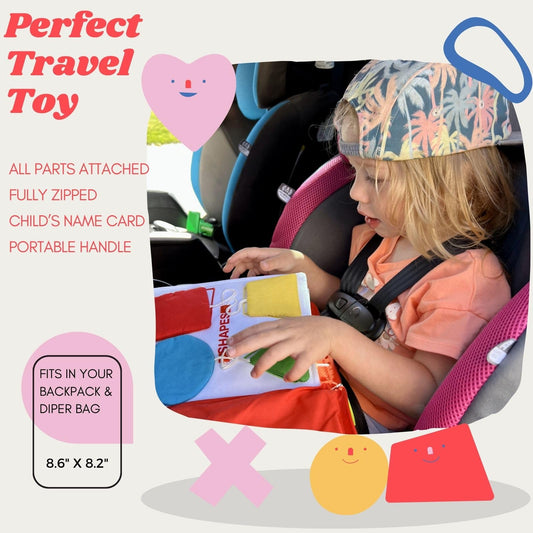TAVVA My Quiet Book first pages show engaging activities for fine motor practice
