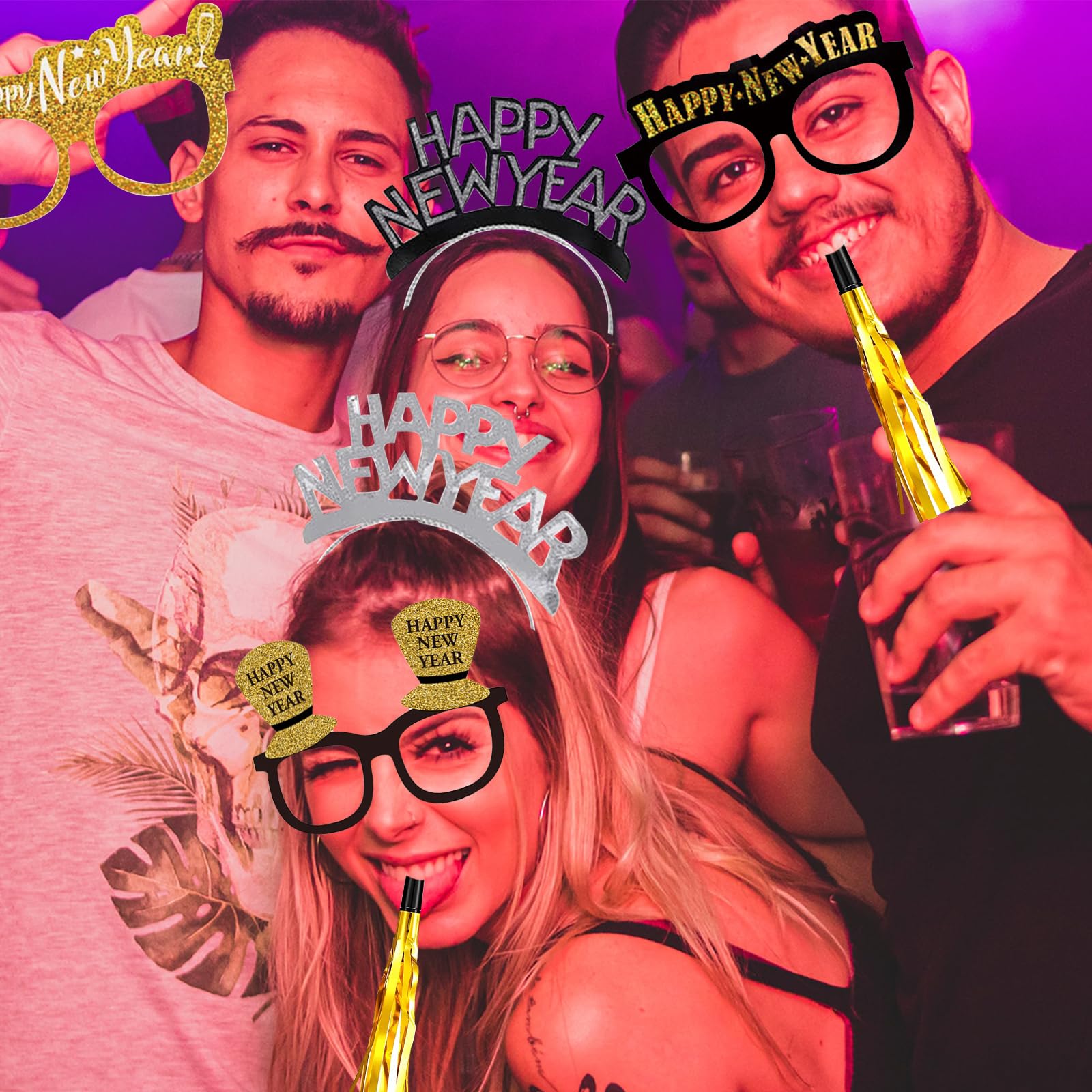 Tawecrew metallic noise maker tassel for cheerful party sounds