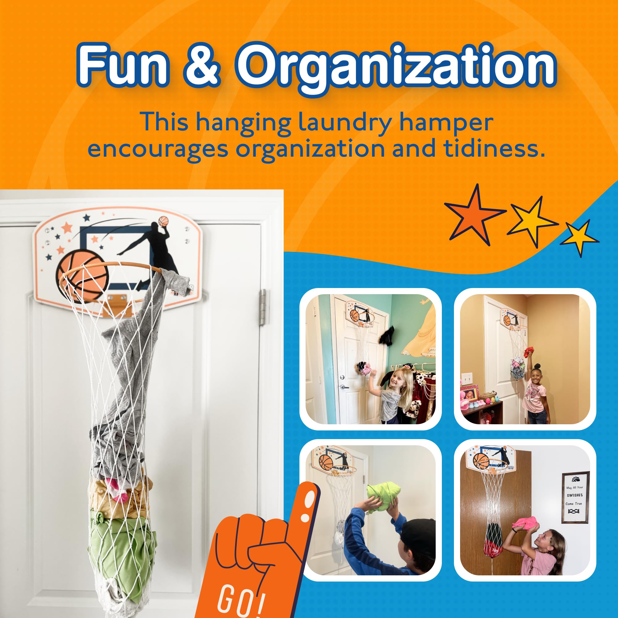 Taylor Toy sports-themed laundry hamper suits bedrooms, dorms, and playrooms