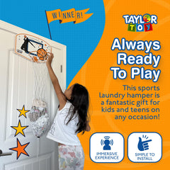 Taylor Toy teens dorm sports laundry hamper adds fun and organization