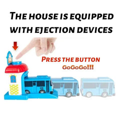 Tayo family of buses in color options supports varied storytelling play.