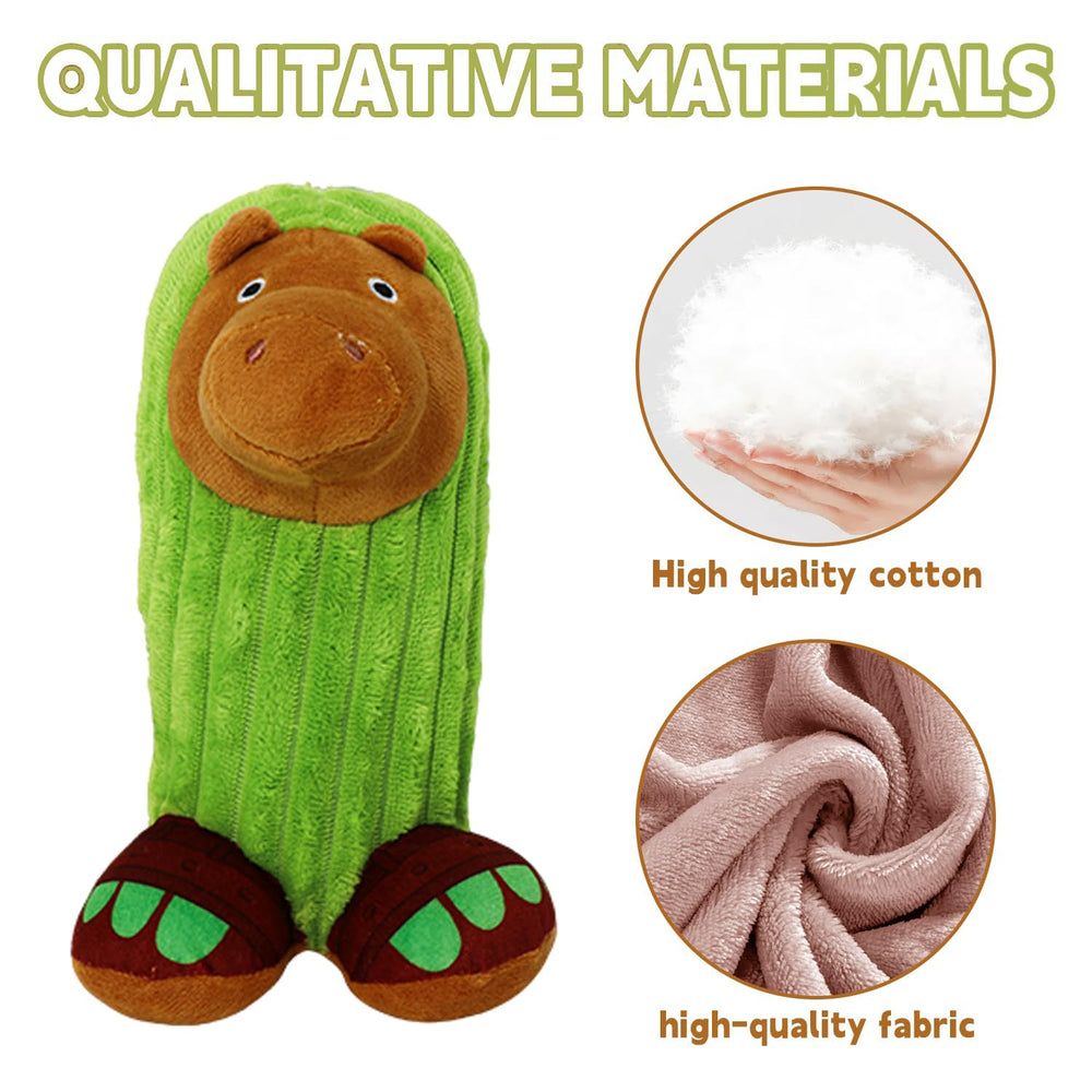 tbketr italian brainrot sahur plush hippo cactus safe fabric for cuddling.