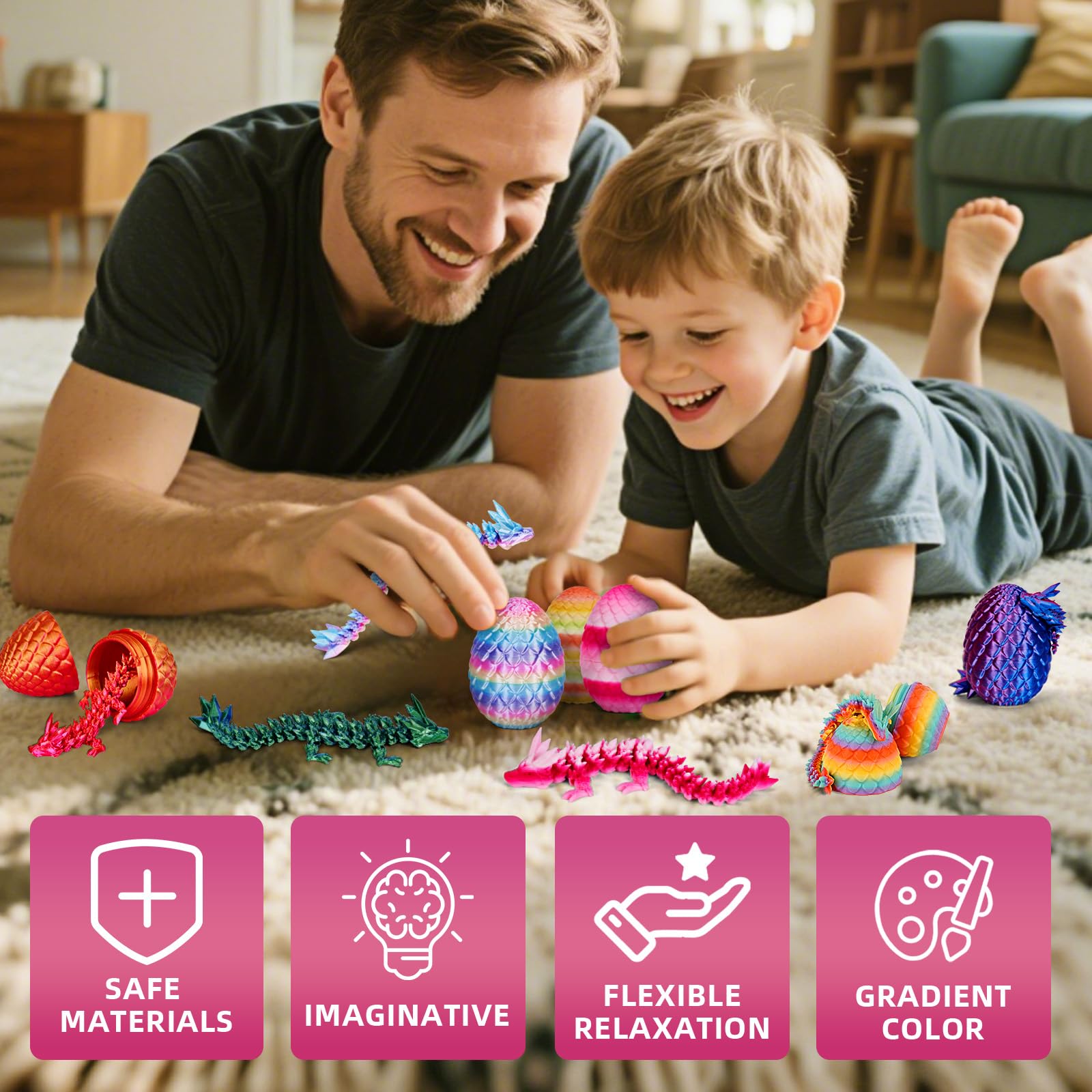 TBOLINE articulated crystal dragon in poseable form inspires imaginative play