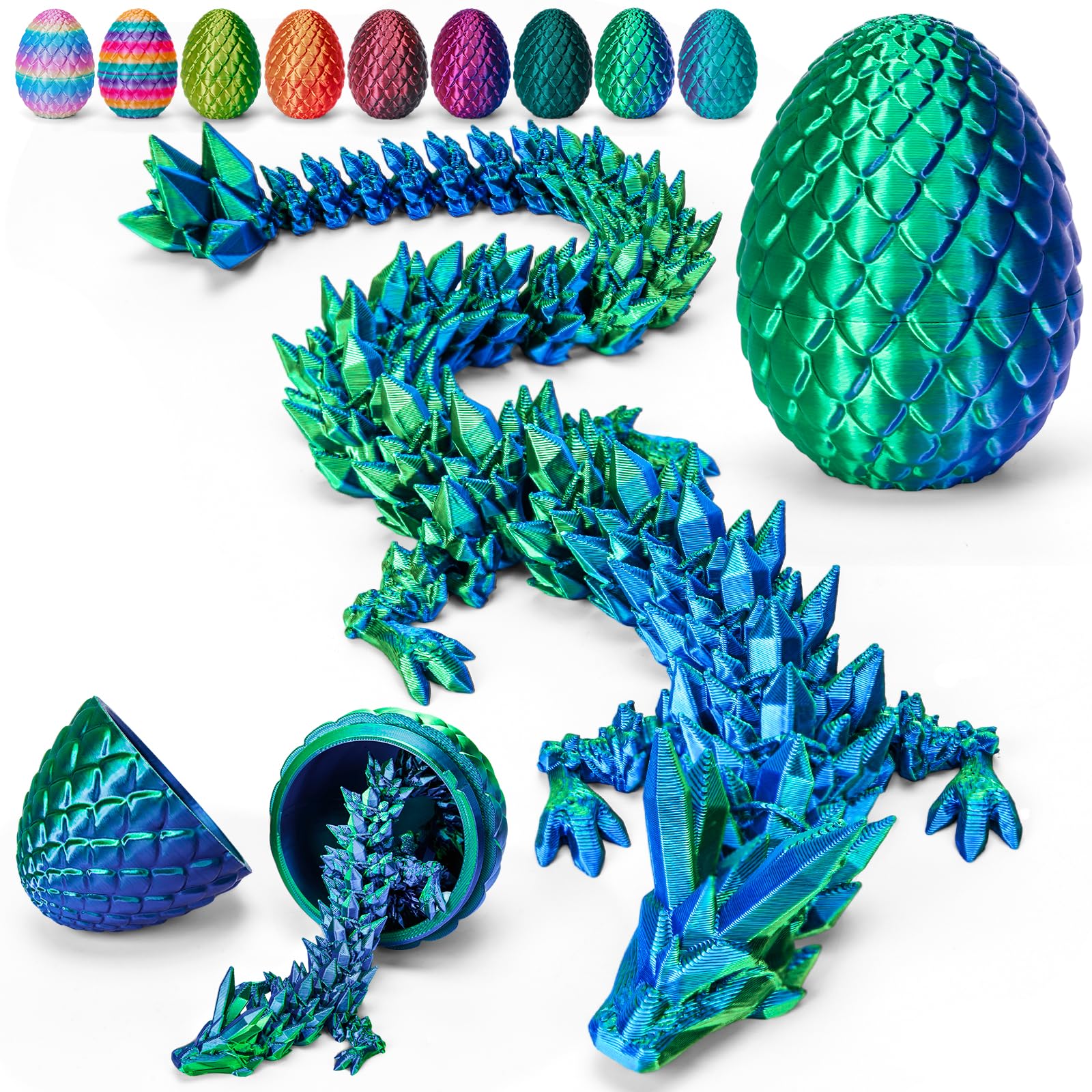 TBOLINE dragon egg shell measures 4.53 inches for imaginative play.
