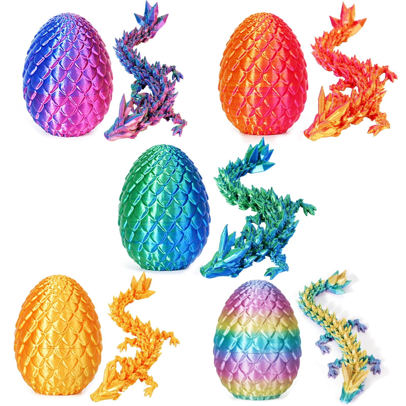 TBOLINE dragon egg articulated crystal figure for desk fidgeting and focus