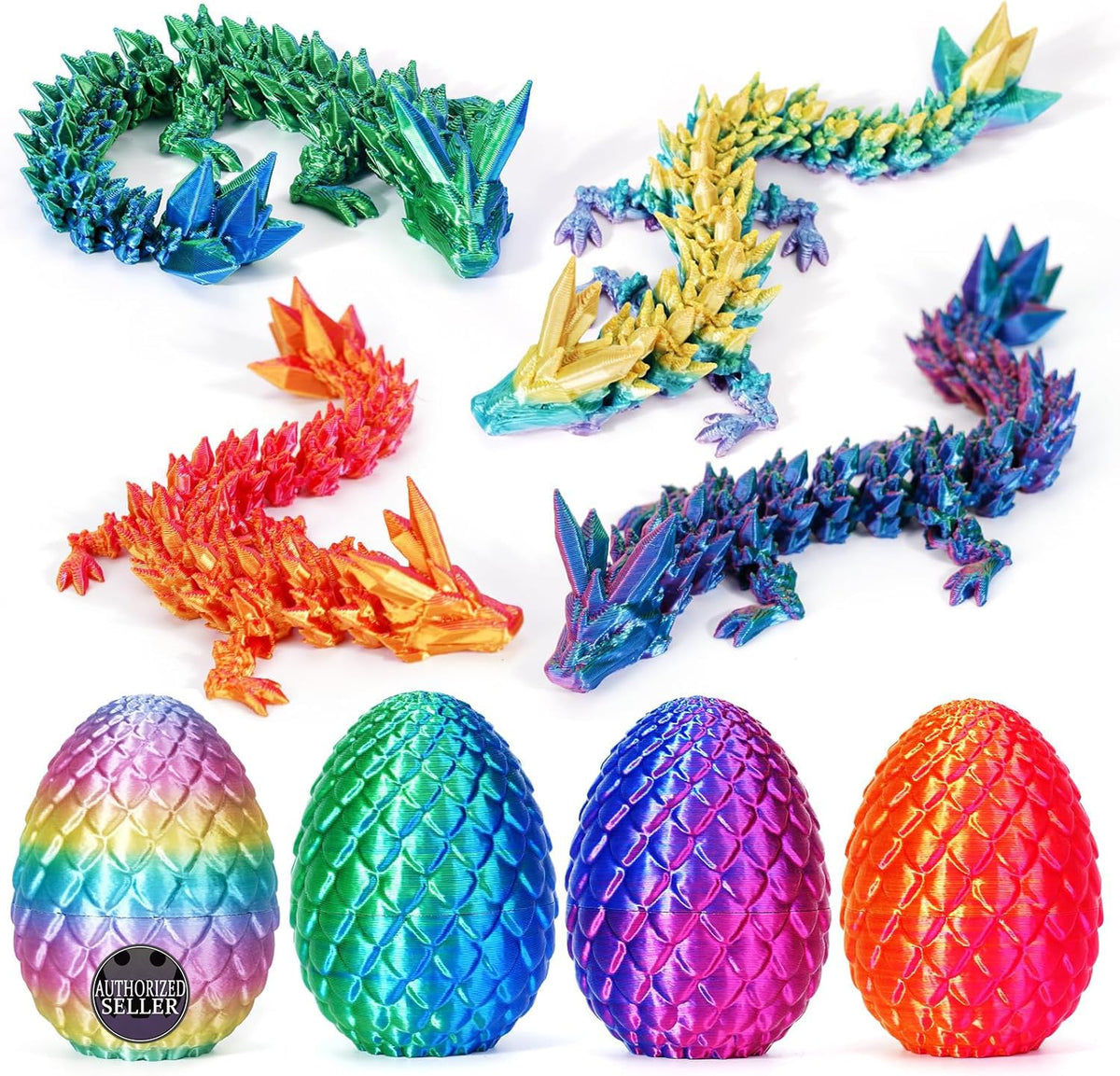 TBOLINE dragon egg closed in bright colors for portable fidget fun