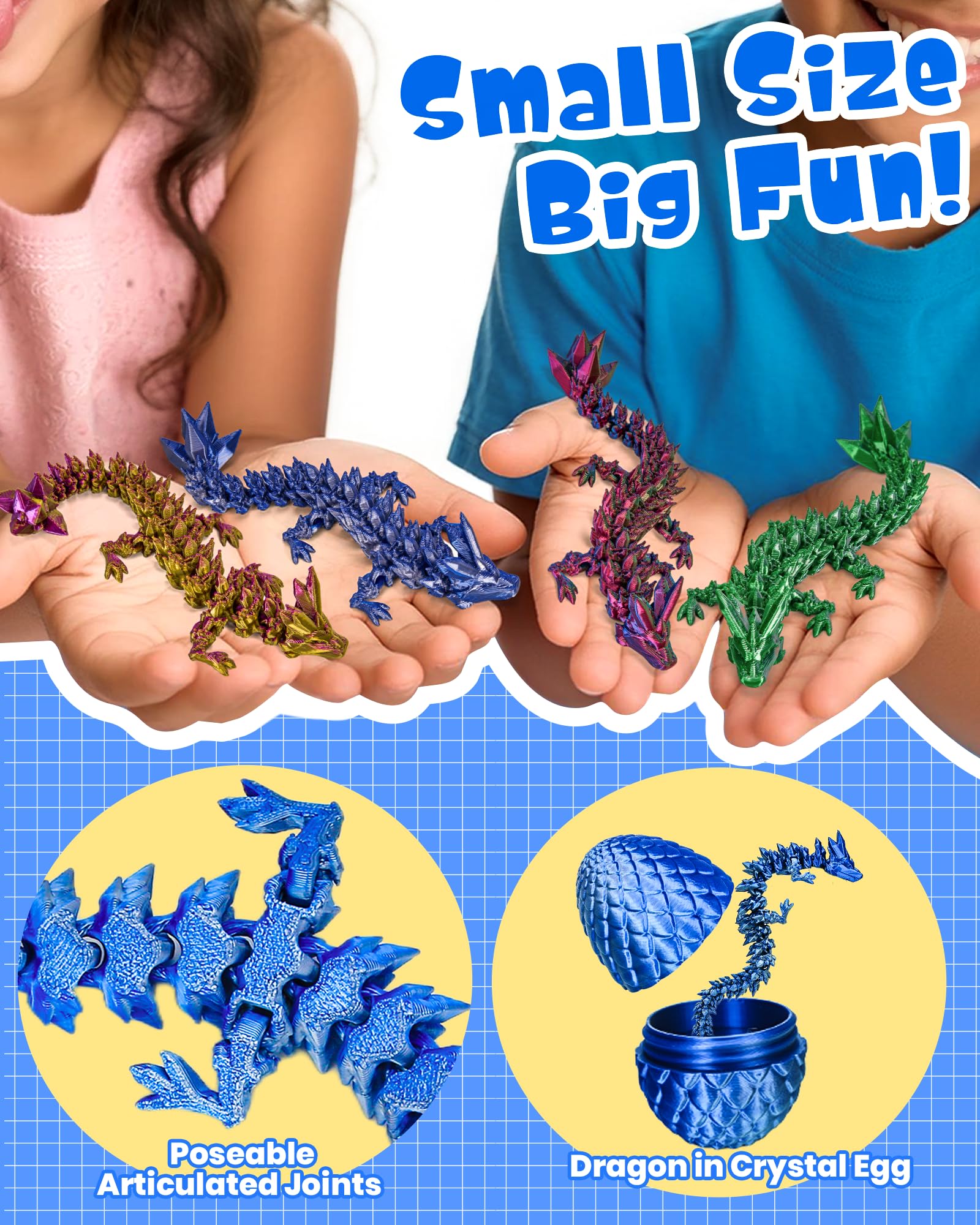 TBOLINE eco friendly PLA dragon for safe, planet friendly play.