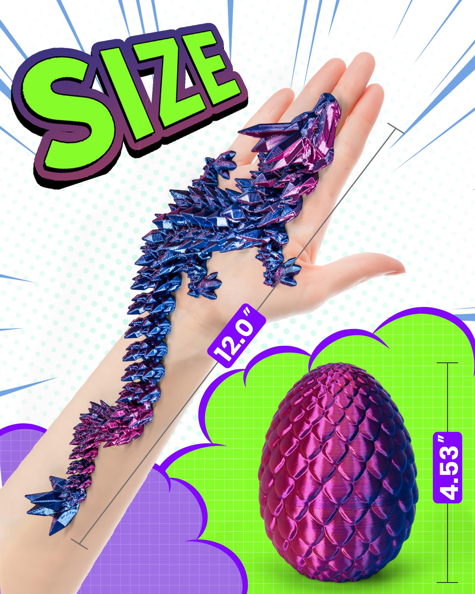 TBOLINE eco-friendly PLA dragon toys safe for kids.