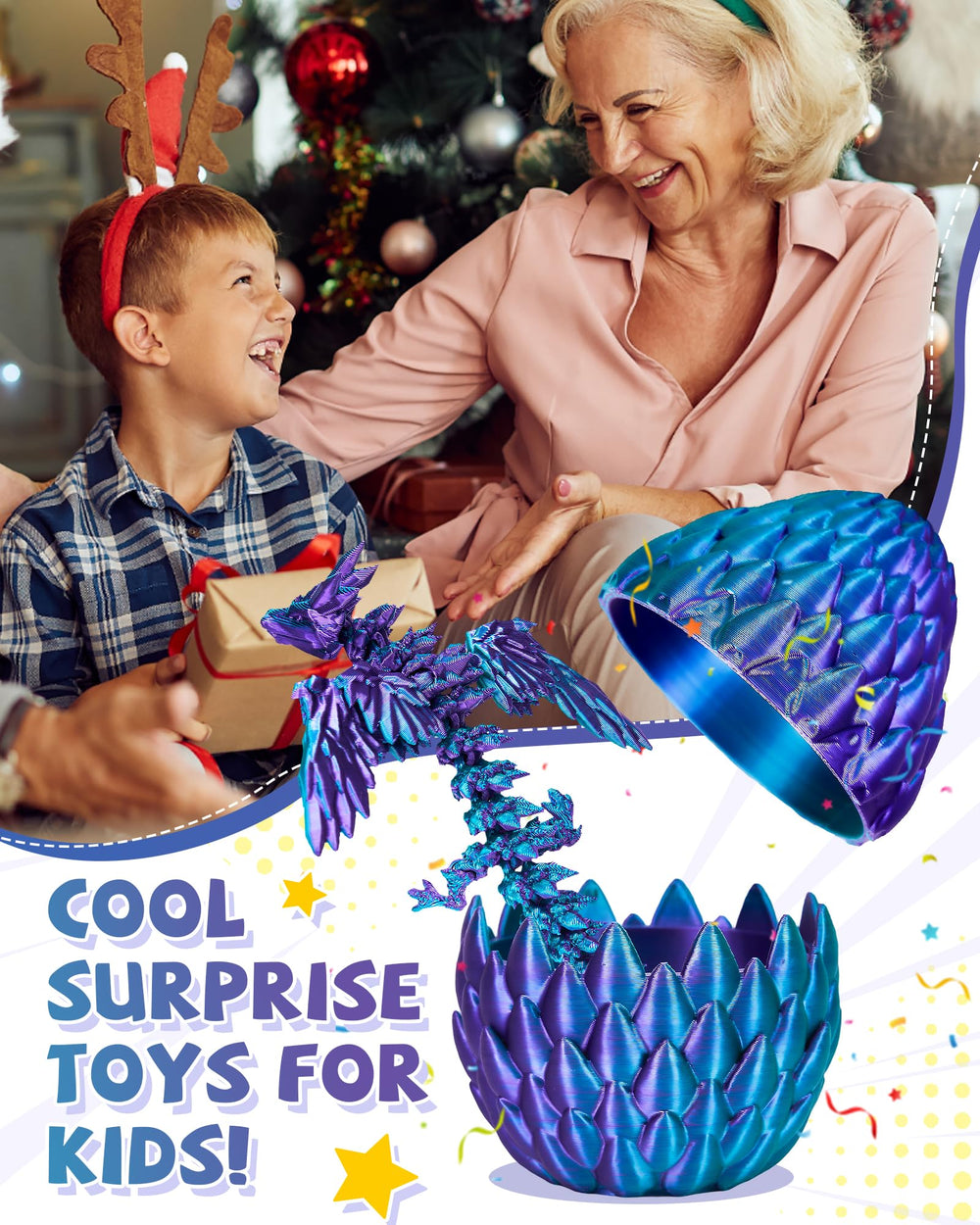 TBOLINE eco-friendly PLA dragons safe for kids and the planet.