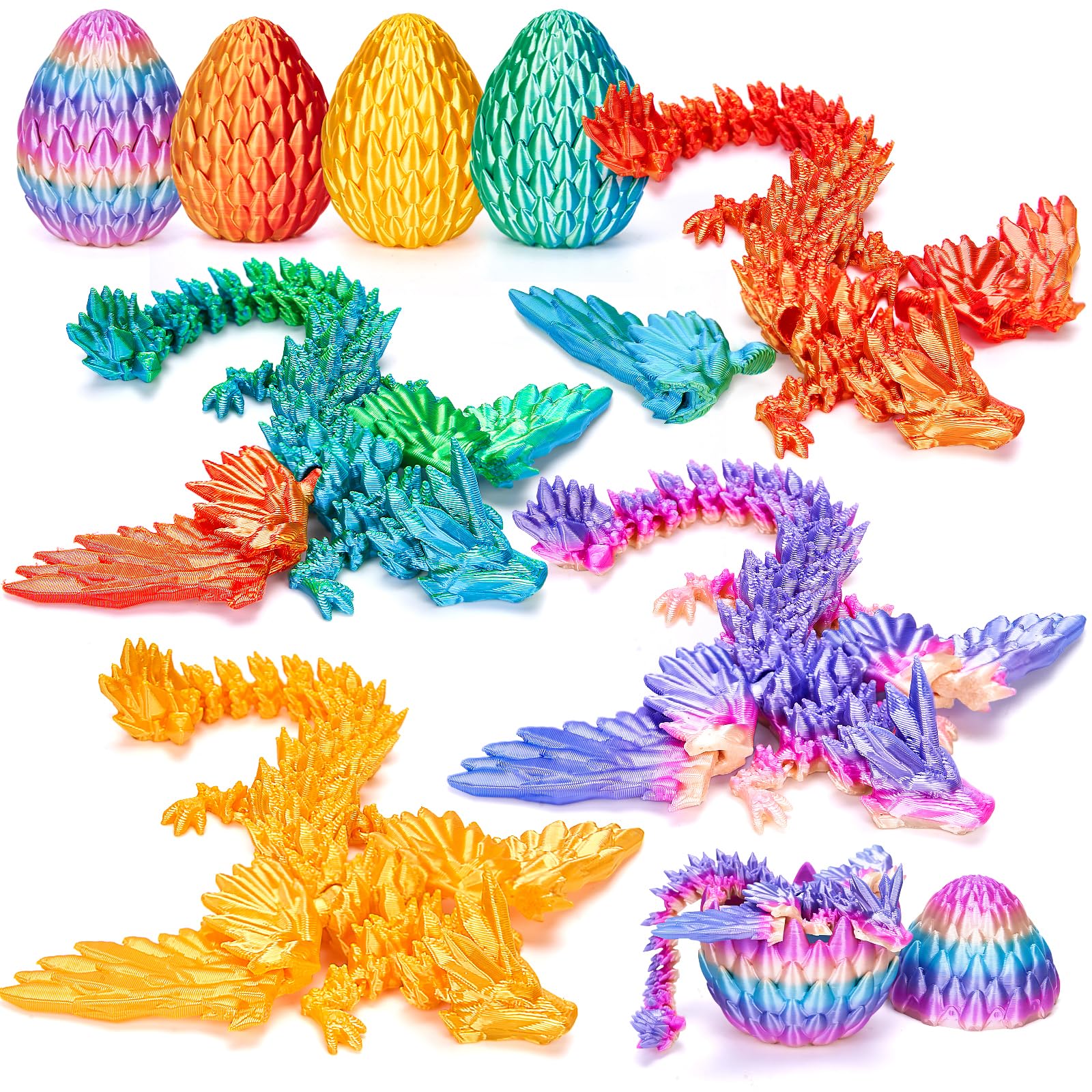 TBOLINE four dragons eggs pack featuring four unique dragons for imaginative play