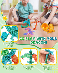TBOLINE removable wings enable mix-and-match dragon design and hands-on fun