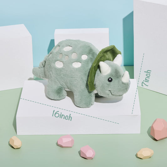 TCBunny Dinosaur Green-Cream Snuggle, a soft, comforting friend for naps and bedtime