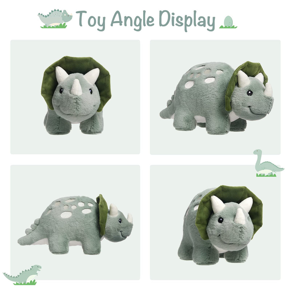 TCBunny Triceratops face detail closeup highlights a friendly, inviting expression