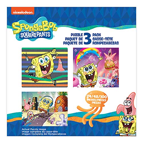 Puzzles encourage problem solving through imaginative play with SpongeBob