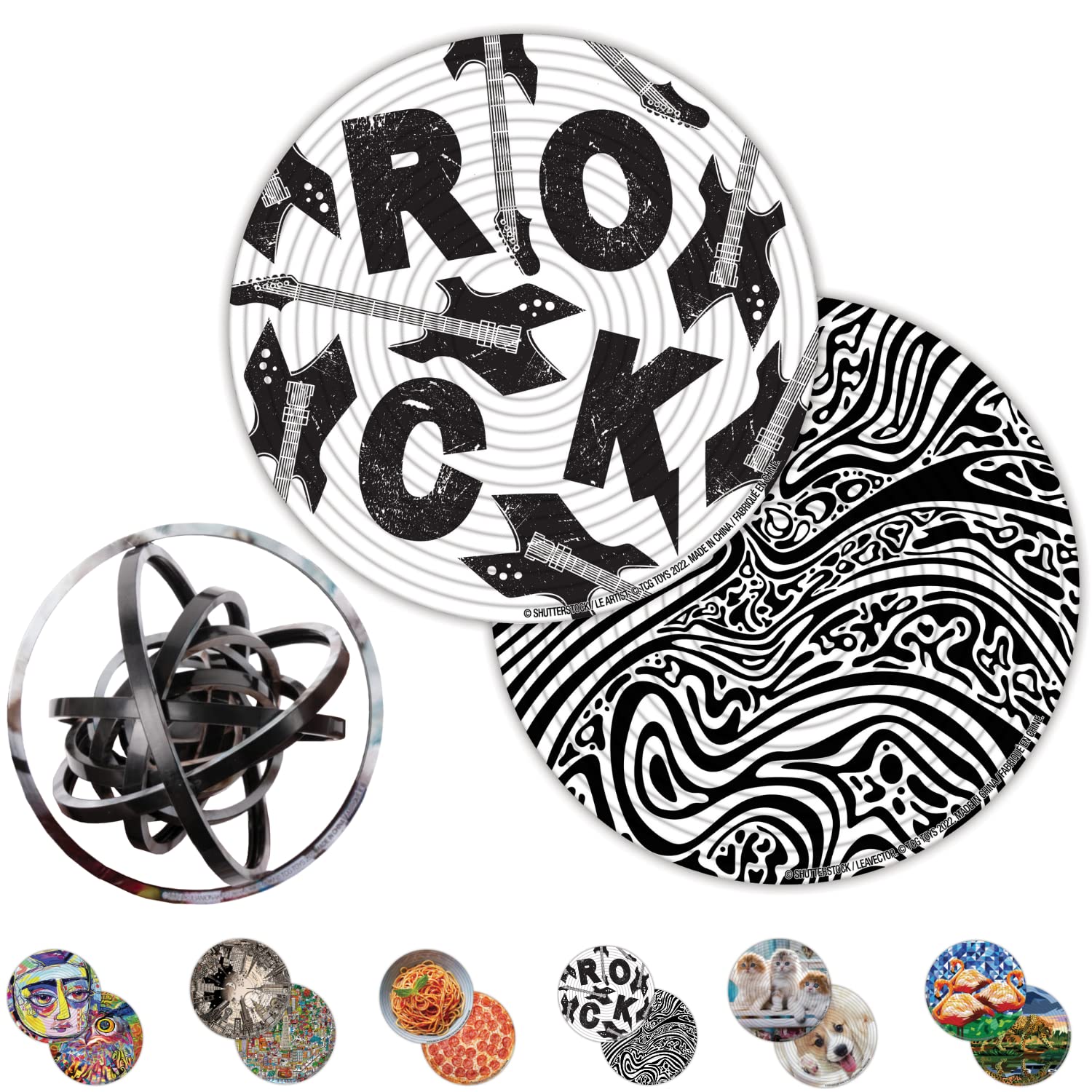 TCG Toys Spin Flip Puzzle hypnotic front view with double-sided challenge