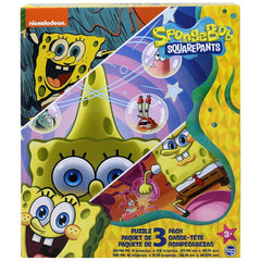 TCG Toys SpongeBob 3-in-1 puzzle pack for kids supports early problem-solving through colorful play