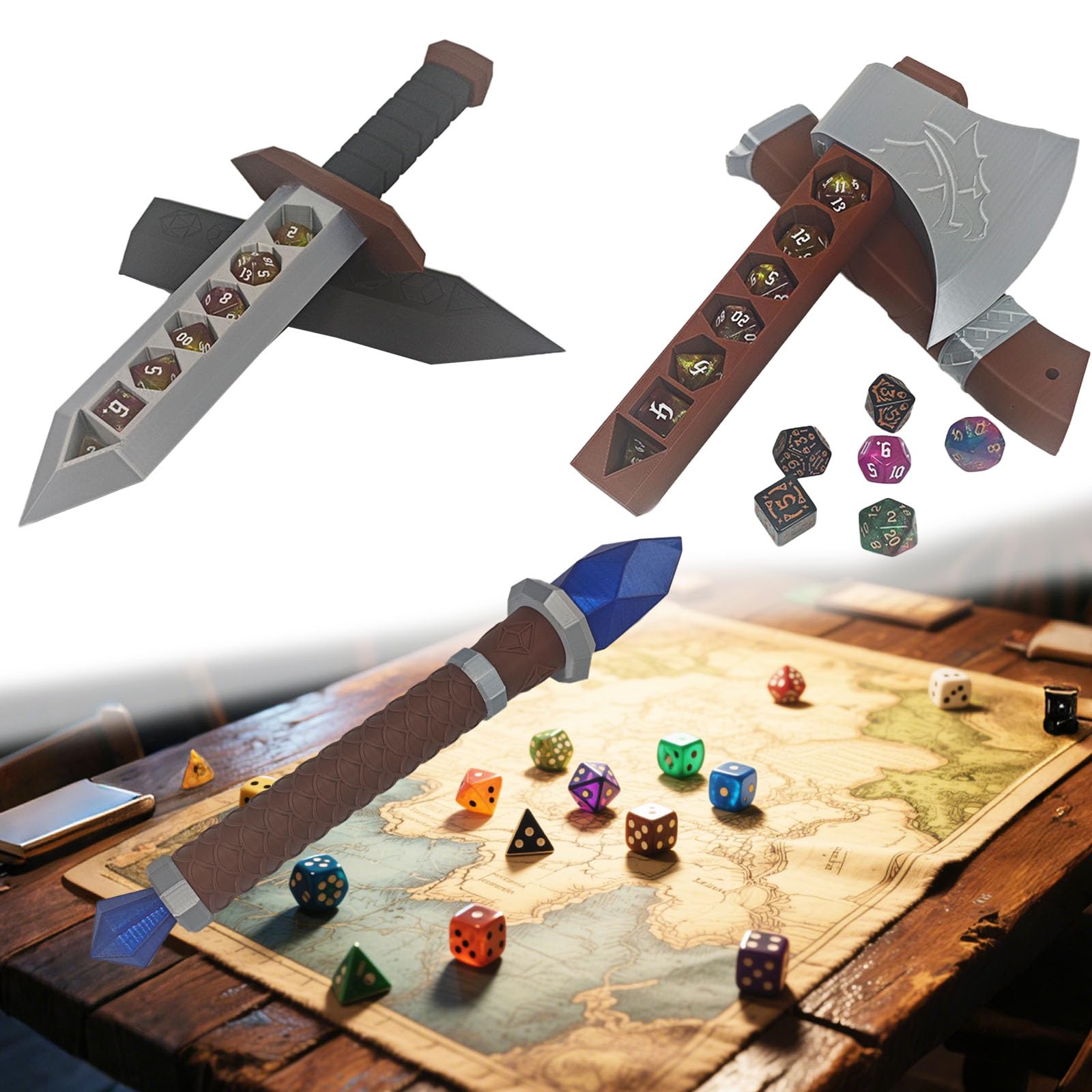TCGADVN DND dice box ergonomic-grip provides comfortable handling for long sessions.
