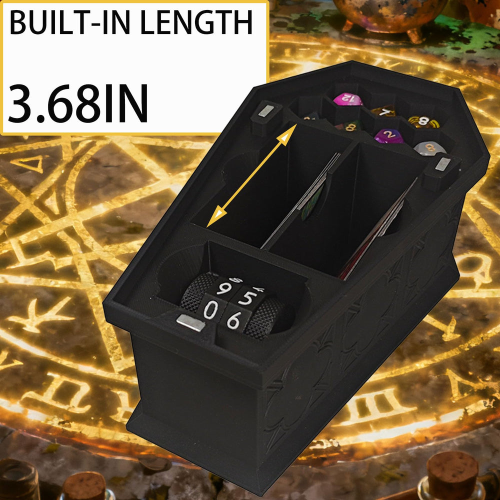 TCGADVN coffin deck box fits sleeved cards for reliable protection