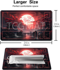 TCGMAT MTG Playmat with non-slip backing keeps cards and table steady