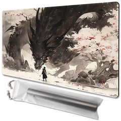 TCGMAT Shadow Dragon Playmat front design for immersive MTG battles