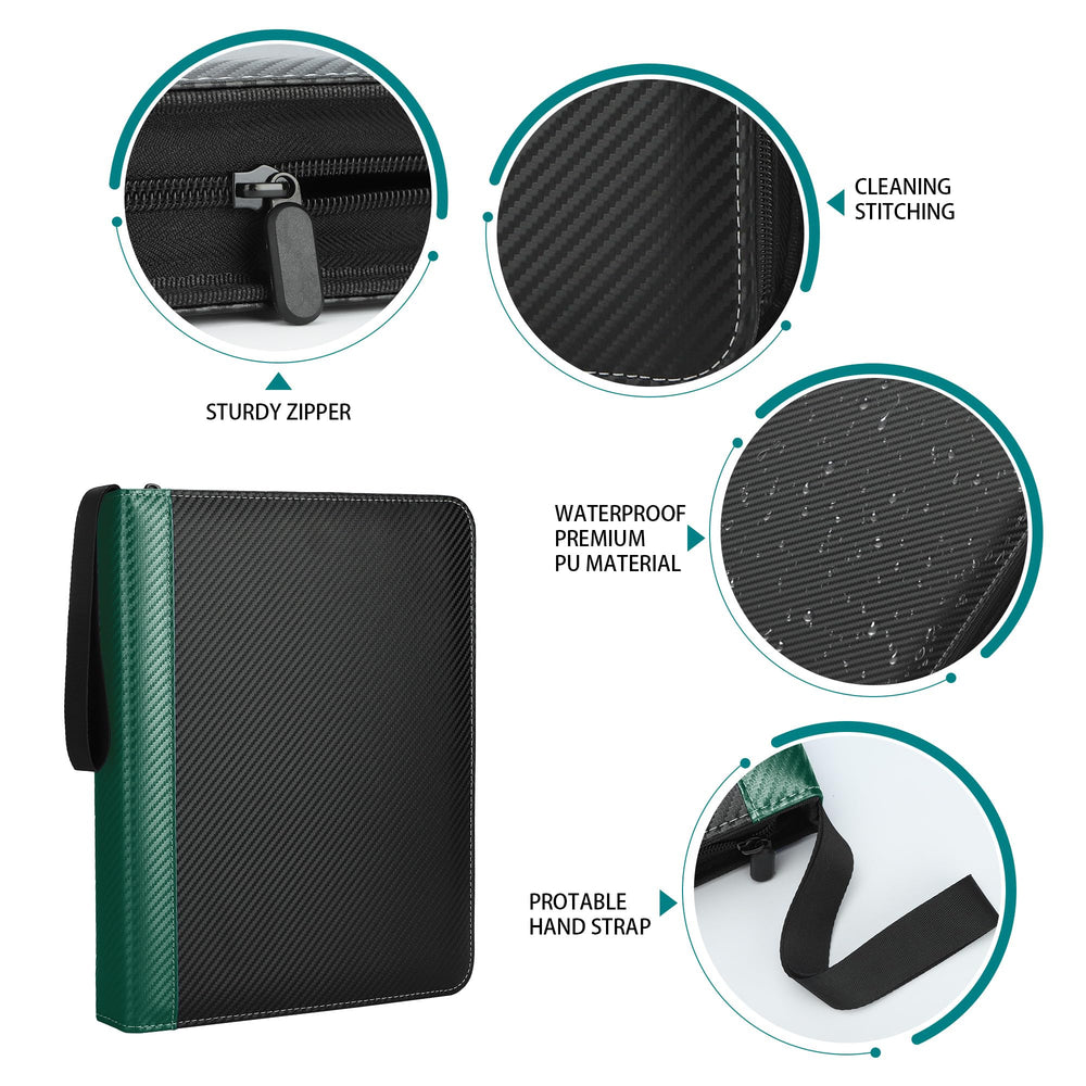 TCGUARD 50-page layout offers 900-card capacity for easy access.
