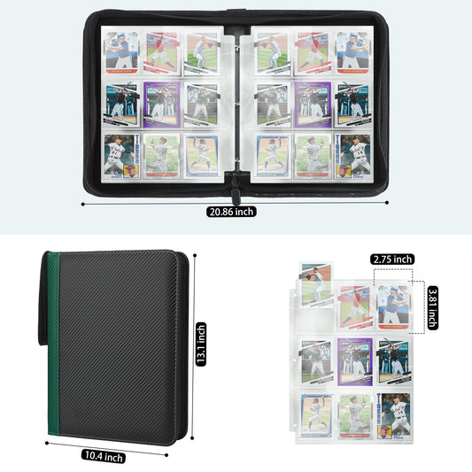TCGUARD interior velvet lining protects cards from scratches and dust.