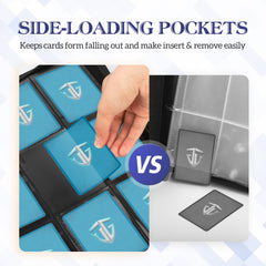 TCGUARD 9-pocket pages with 540-card capacity on display