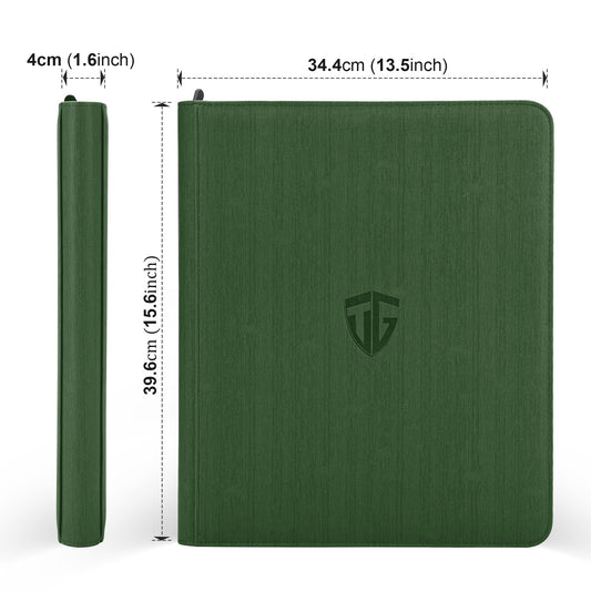 TCGUARD Toploader Binder nine-pocket layout keeps collection organized and visible