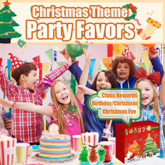TCRDDQF Christmas squishy gift box design highlighting party favors and stocking stuffers.