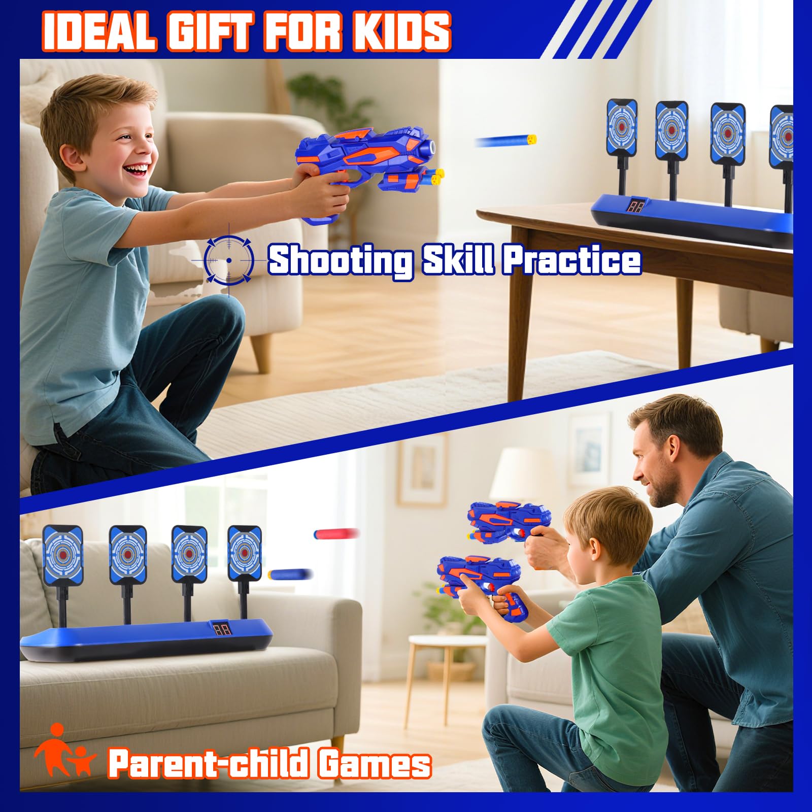 TCSPOTO darts refill set with soft EVA tips for safe indoor/outdoor play
