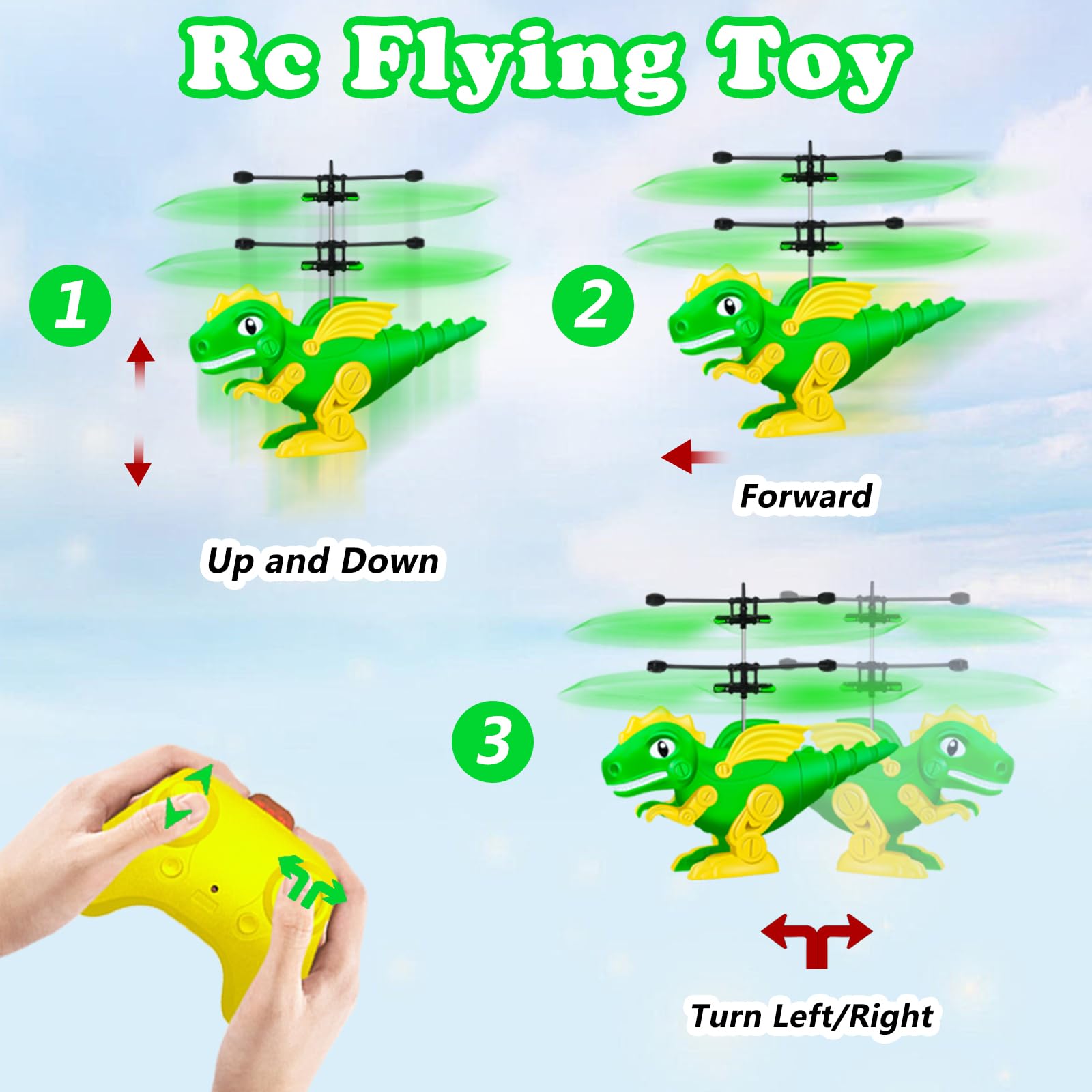 Tcvents dinosaur flying toy packaging box for gift-ready presentation