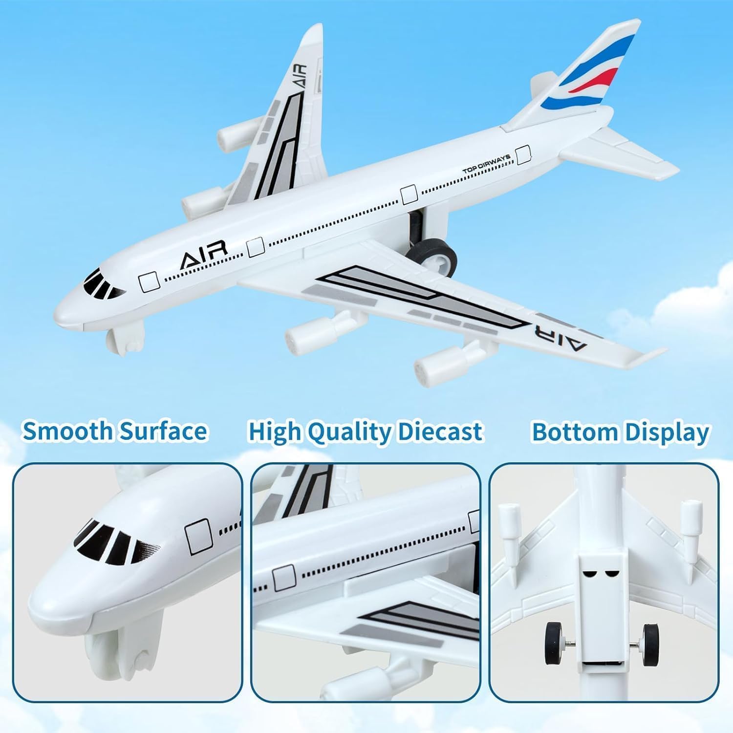 Tcvents educational airplane toy supports early recognition and hands-on learning.