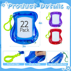 Tcvents mini magnetic drawing board with stylus rope promotes mess-free doodling.