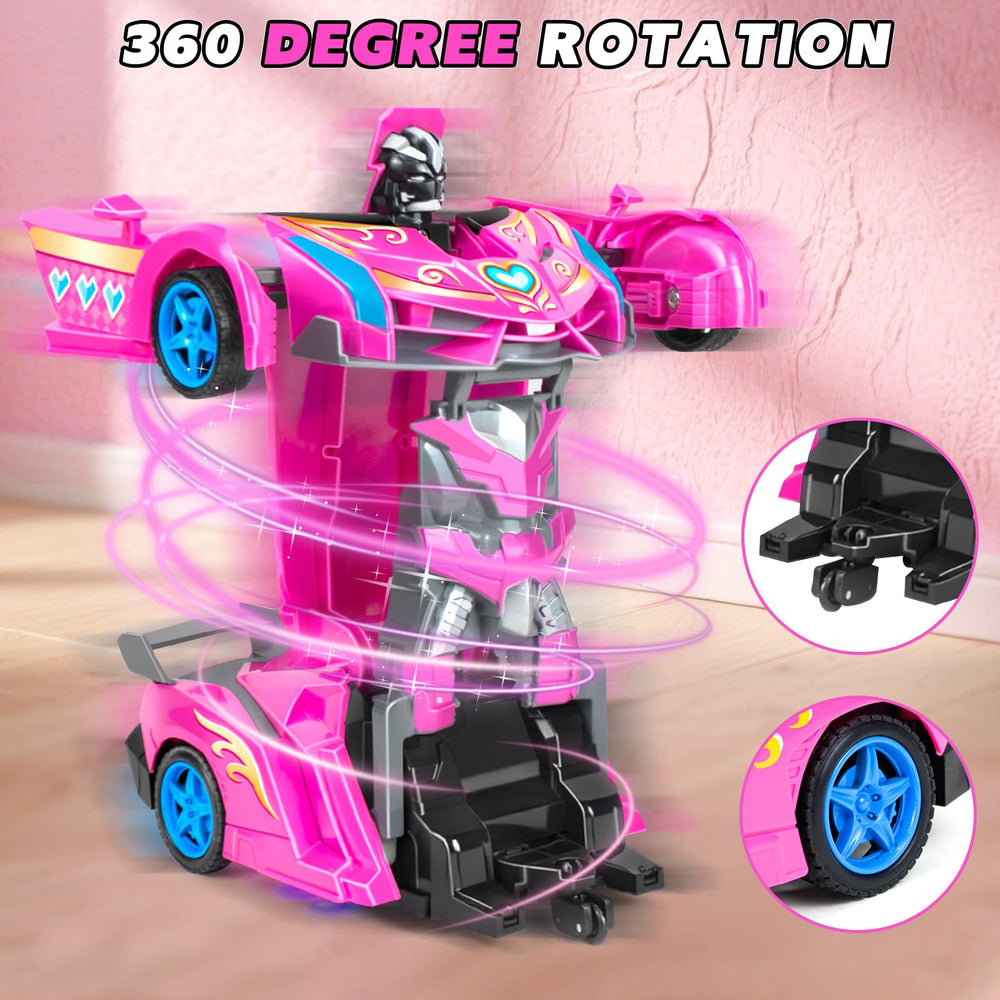 Tcvents Princess 2-in-1 RC car performing 360° drift