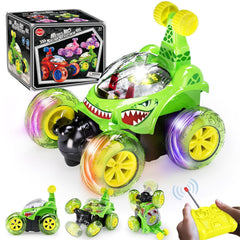 Tcvents RC Stunt Car front view shows bold design for exciting playtime.