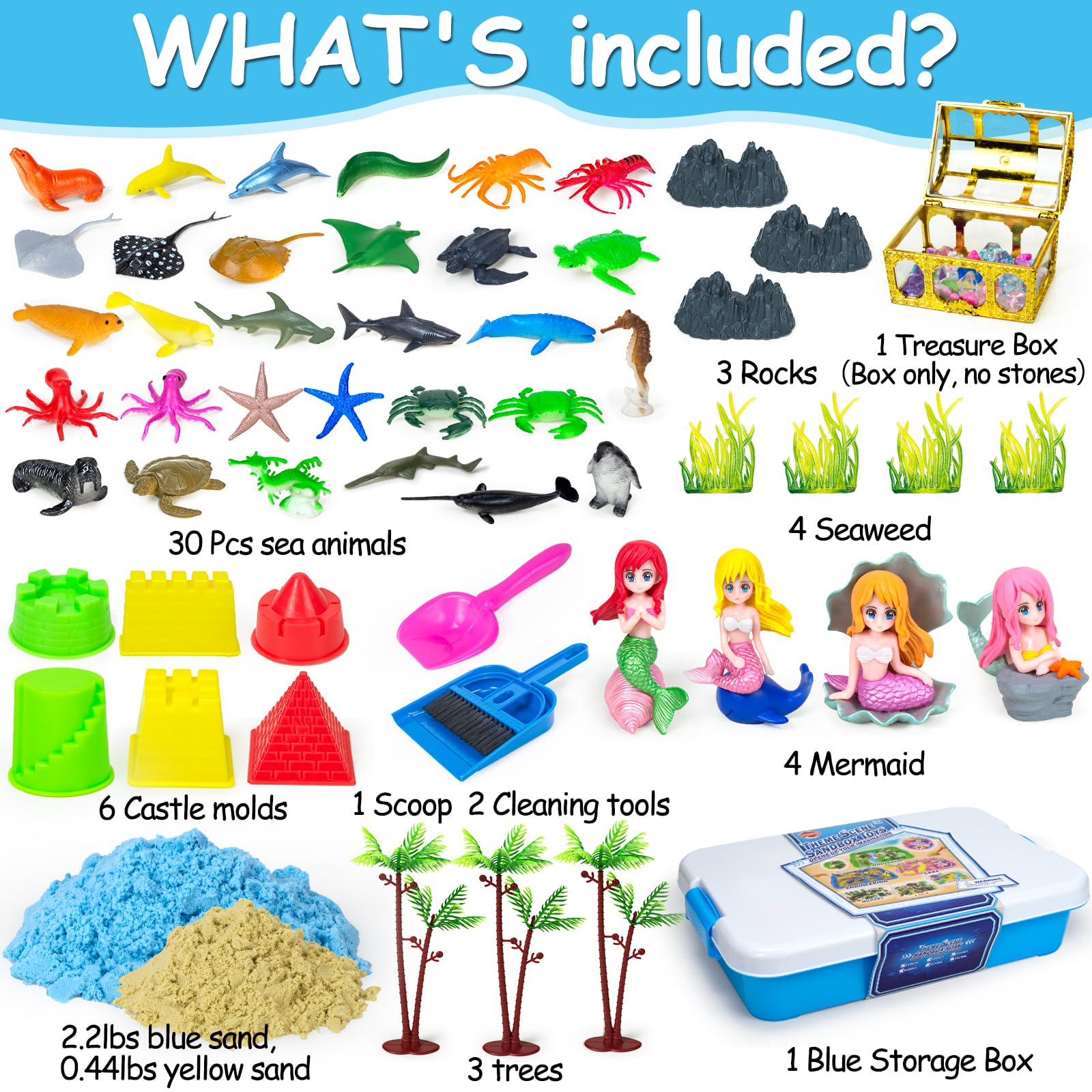 Tcvents sea animals set enhances storytelling and fine motor skills