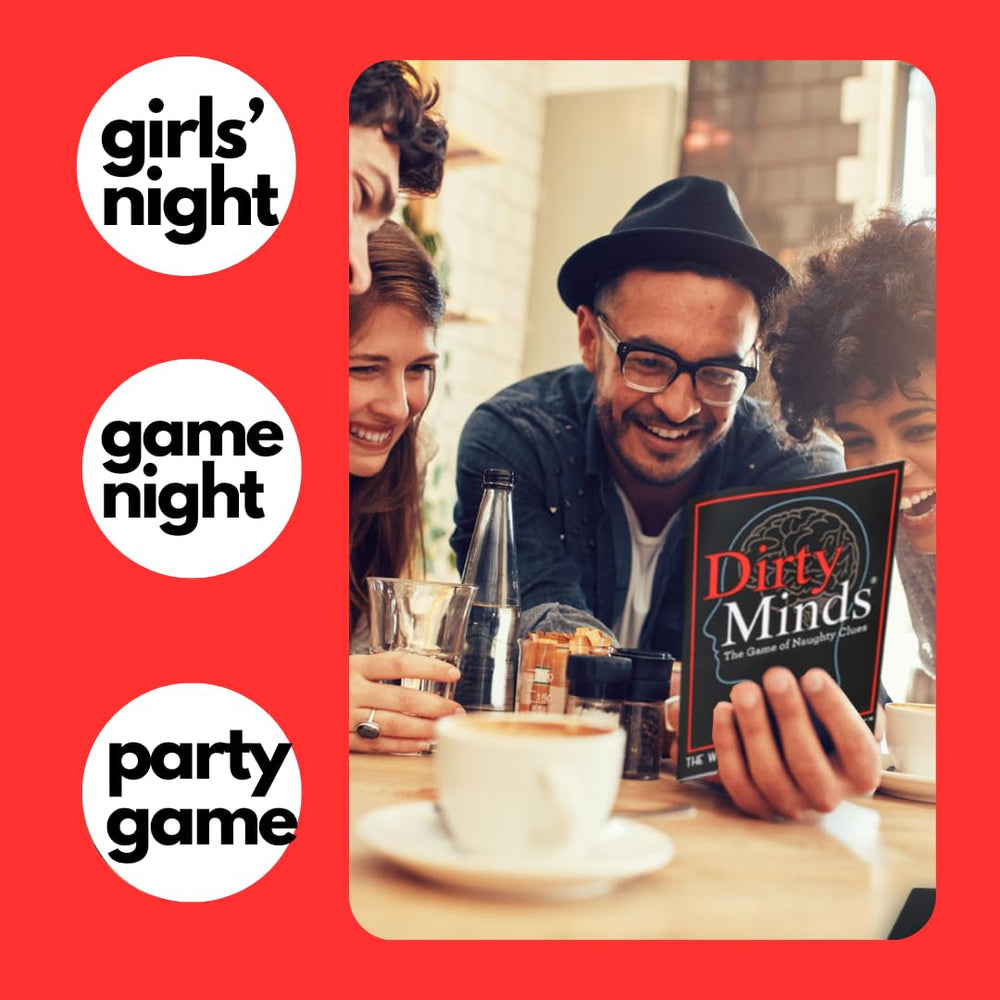 Dirty Minds letter cards in foldable sheets for easy storage.