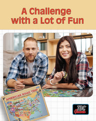 TDC Games premium finish puzzle, high-quality materials for lasting memories.